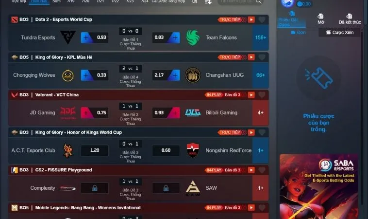 Thể Thao Điện Tử Tại SM66