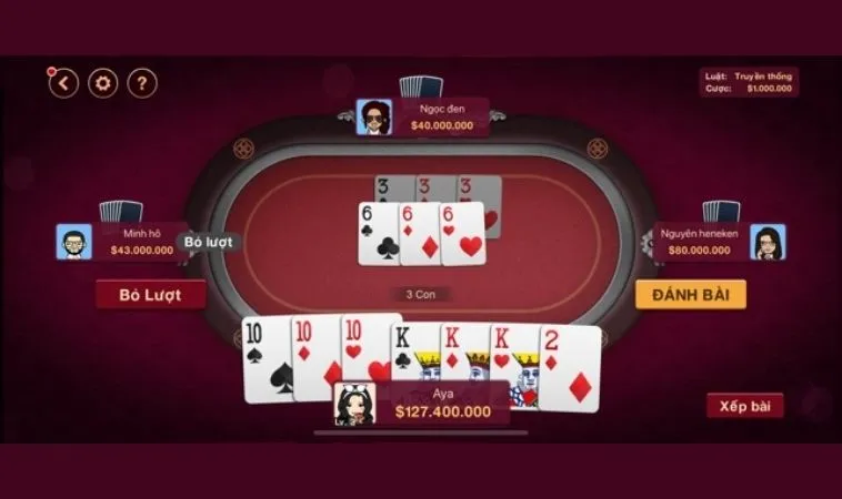 Bàn chơi Tiến Lên Miền Nam Nhà Cái SM66