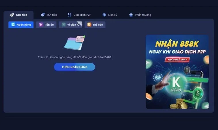 Hướng Dẫn Nạp Tiền SM66 Nhanh Chóng An Toàn Tuyệt Đối Cho Người Mới 2 Giao diện nạp tiền SM66