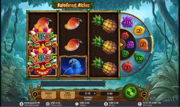 Cách chơi Nổ Hũ Rừng Xanh Tại SM66